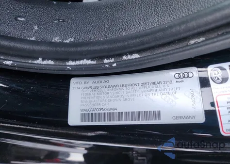 2015 Audi A6 Premium Plus из США, поврежденный, VIN WAUGFAFC0FN033464